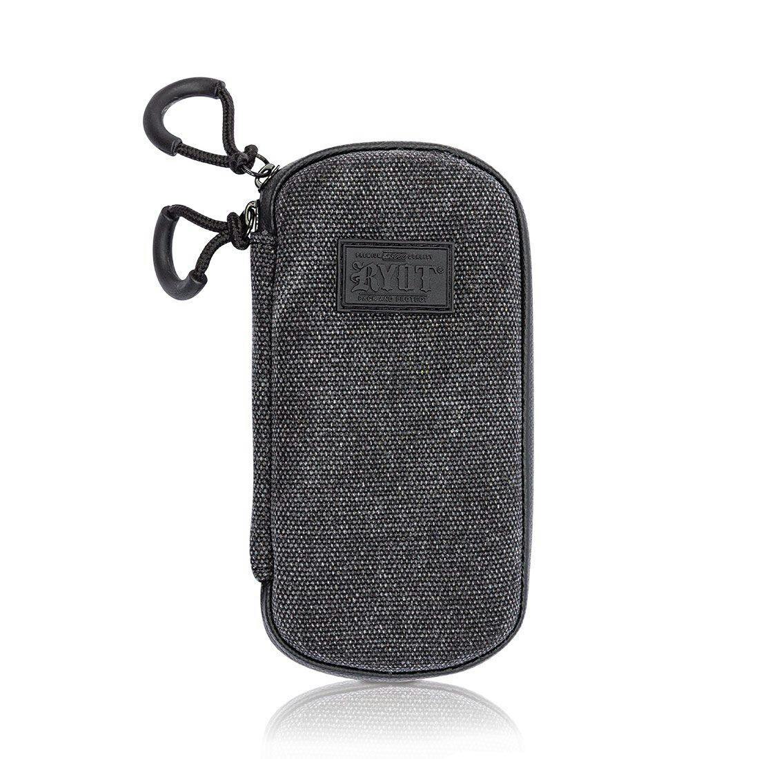 RYOT - Slym Case Carbon Series with SmellSafe™ and Lockable Technology - BLACK