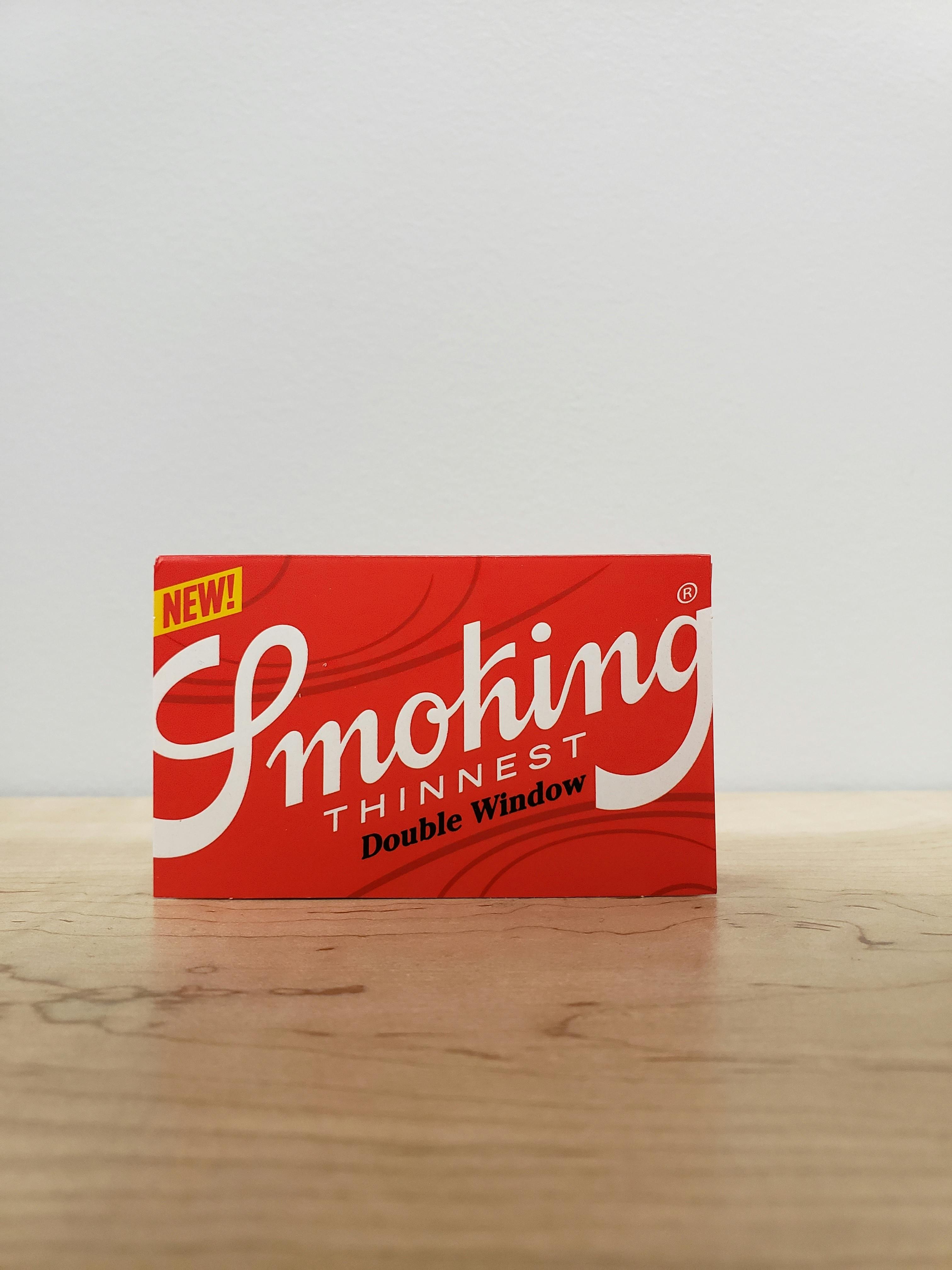 Smoking - THINNEST (red booklet) Single Wide - Double Feed Booklet