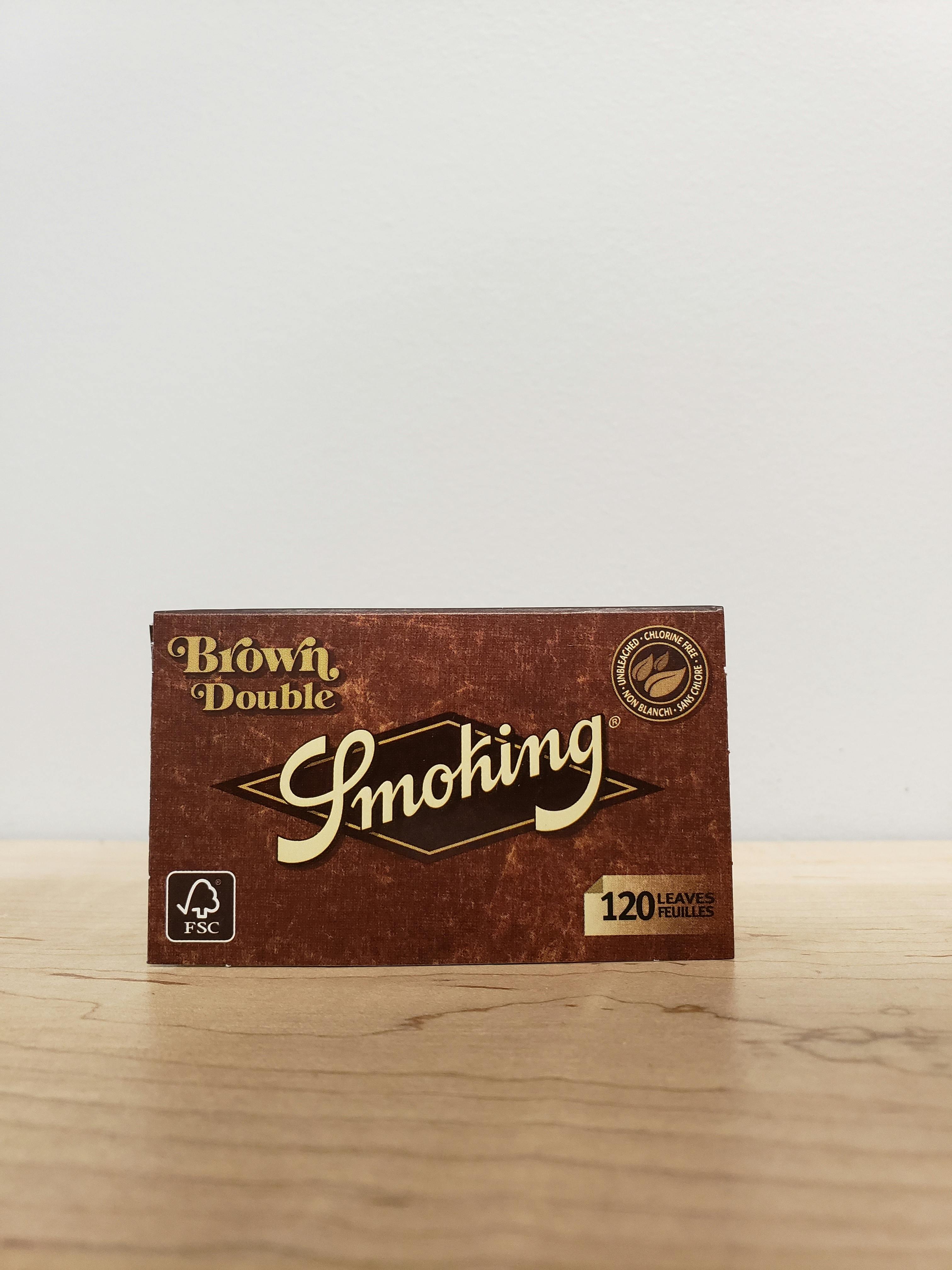 Smoking - BROWN Unbleached - Single Wide Double Feed Booklet