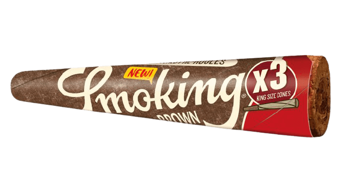 Smoking - BROWN Unbleached - King Size Cones (3/pk)