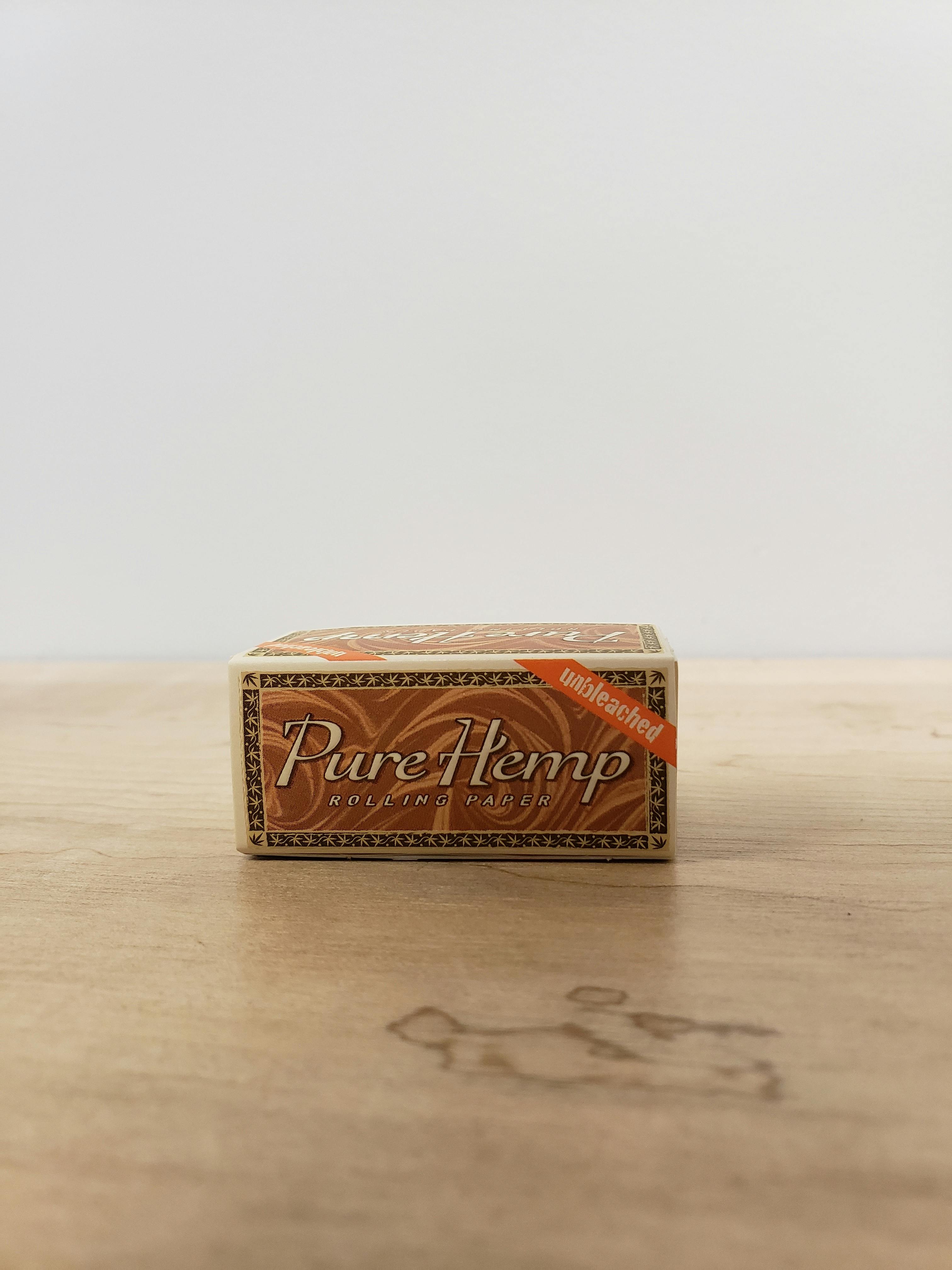 Pure Hemp - UNBLEACHED papers - slim rolls - Booklet 13 ft
