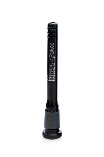 Hoss Glass - Full Colour Downstem Diffuser with Cuts - 16cm - Black - YX10C-16-bk