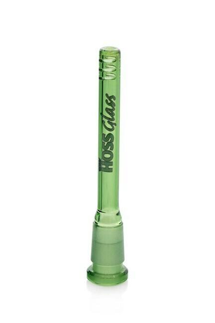 Hoss Glass - Full Colour Downstem Diffuser with Cuts - 14cm Green - YX10C14-g