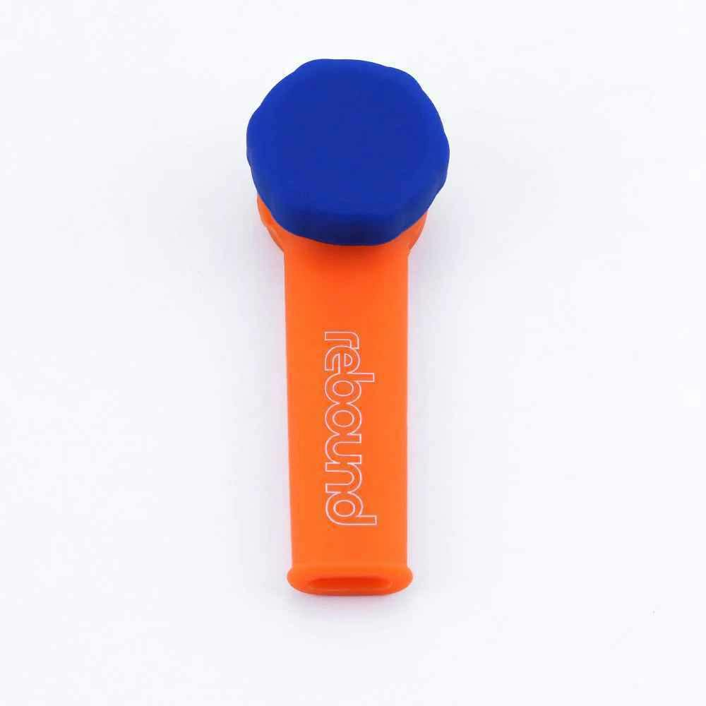 Rebound - Edition 2 Silicone 3" Hand Pipe with cap - Orange