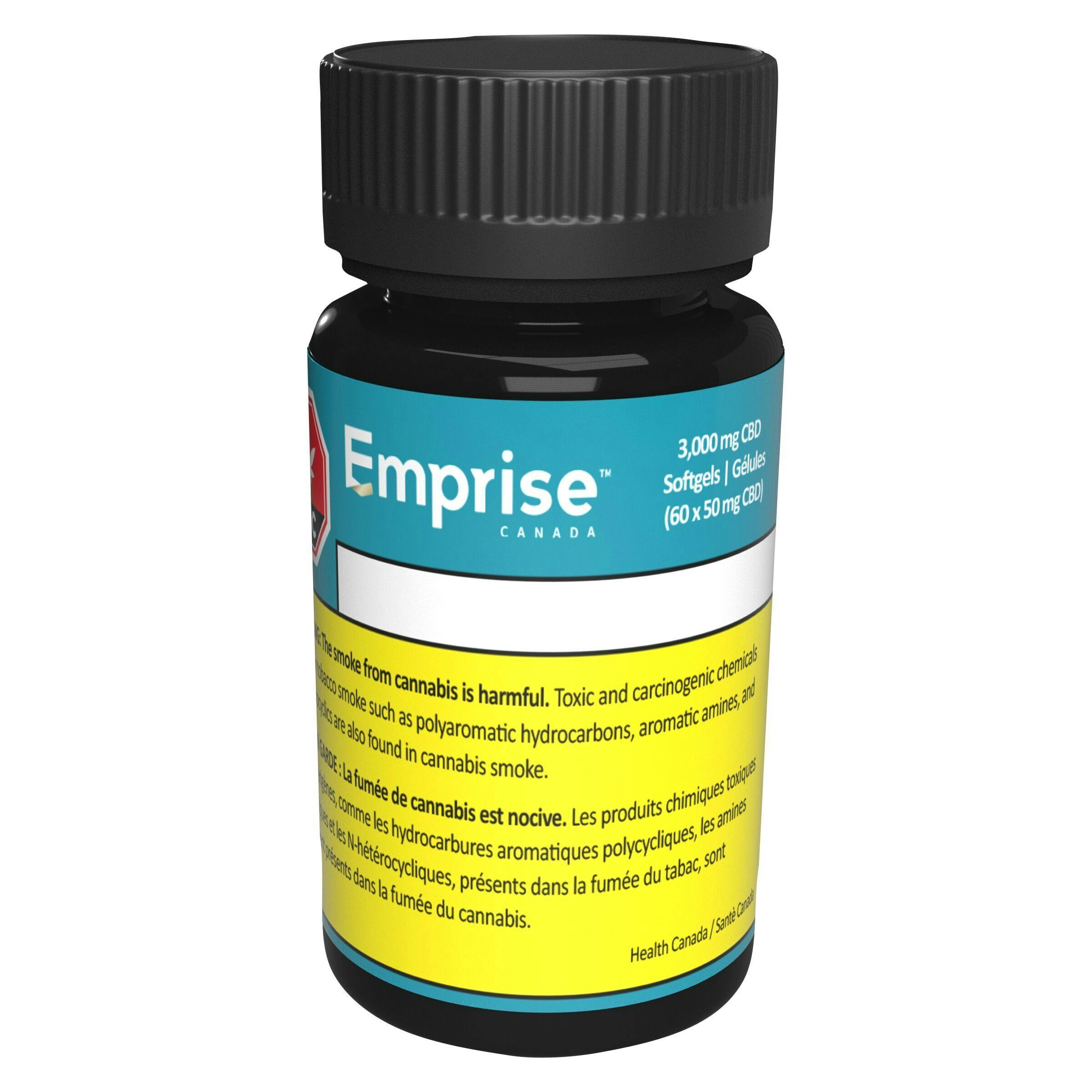 Emprise Canada - 3 000 CBD Softgels (60 x 50 CBD) - Blend - 60 caps