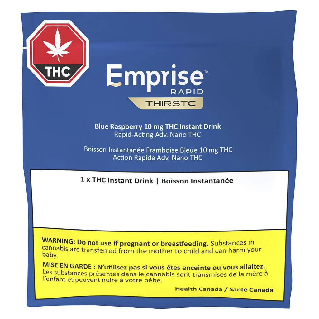 Emprise Rapid THirstC [22mg Sugar] - Blue Raspberry 10 THC Instant Drink (Club) - Blend - 1 Pack