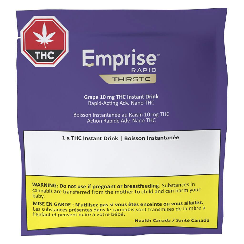 Emprise Rapid THirstC [22g Sugar] - Grape 10 THC Instant Drink (Club) - Blend - 1 Pack