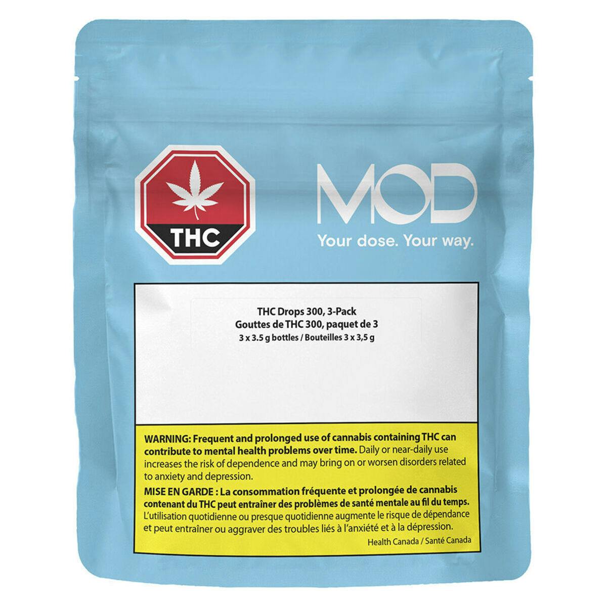 MOD - THC Drops 300 [PURPLE LABEL] - Hybrid - 9ml