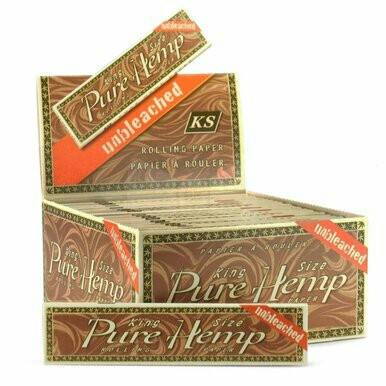 Pure Hemp - UNBLEACHED Papers - King Size