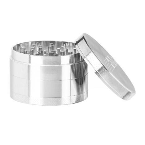HMP - Grinder Large (63mm) 4 Piece - Silver