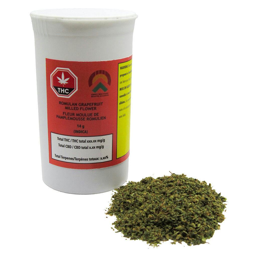 Green Mountain - Romulan Grapefruit Milled Flower - Indica - 14g