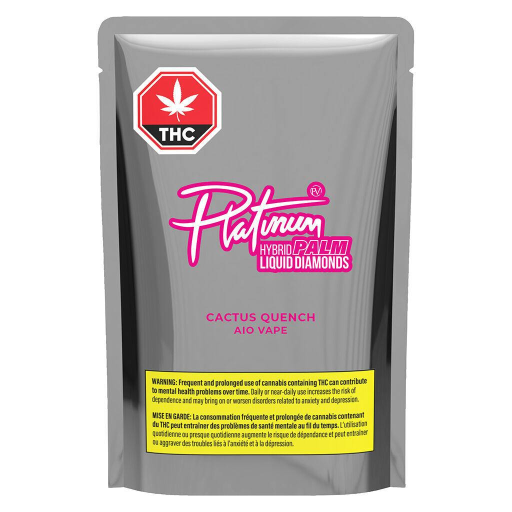 Platinum - Cactus Quench Liquid Diamond AIO Vape - Hybrid - 1g