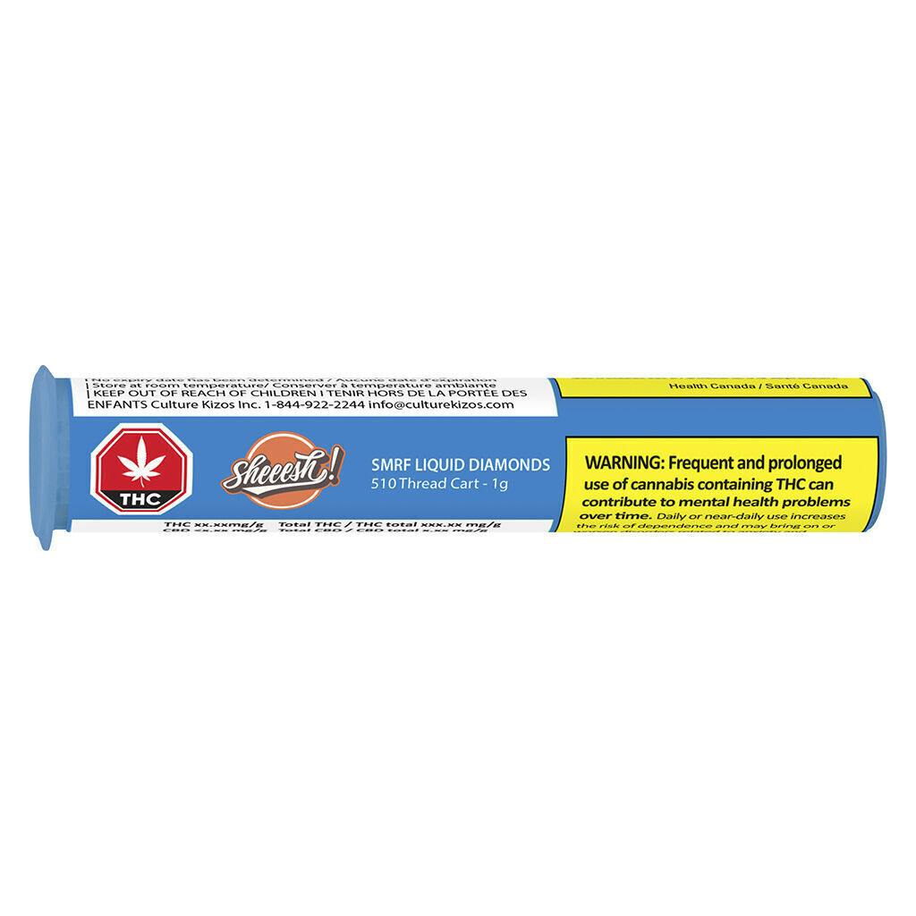 Sheeesh! - SMRF Liquid Diamonds 510 Thread Cartridge - Indica - 1g