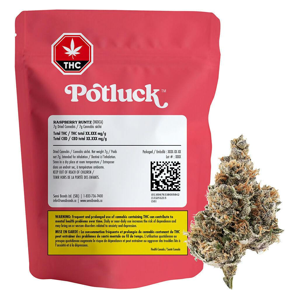 Potluck - Raspberry Runtz - Indica - 7g