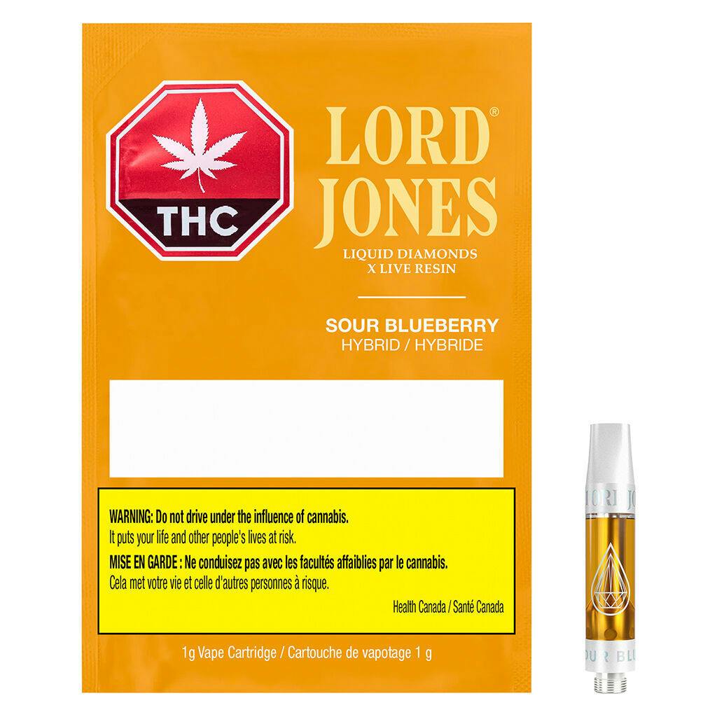 Lord Jones - Sour Blueberry Liquid Diamonds x Live R 510 Thread Cartridge - Hybrid - 1g