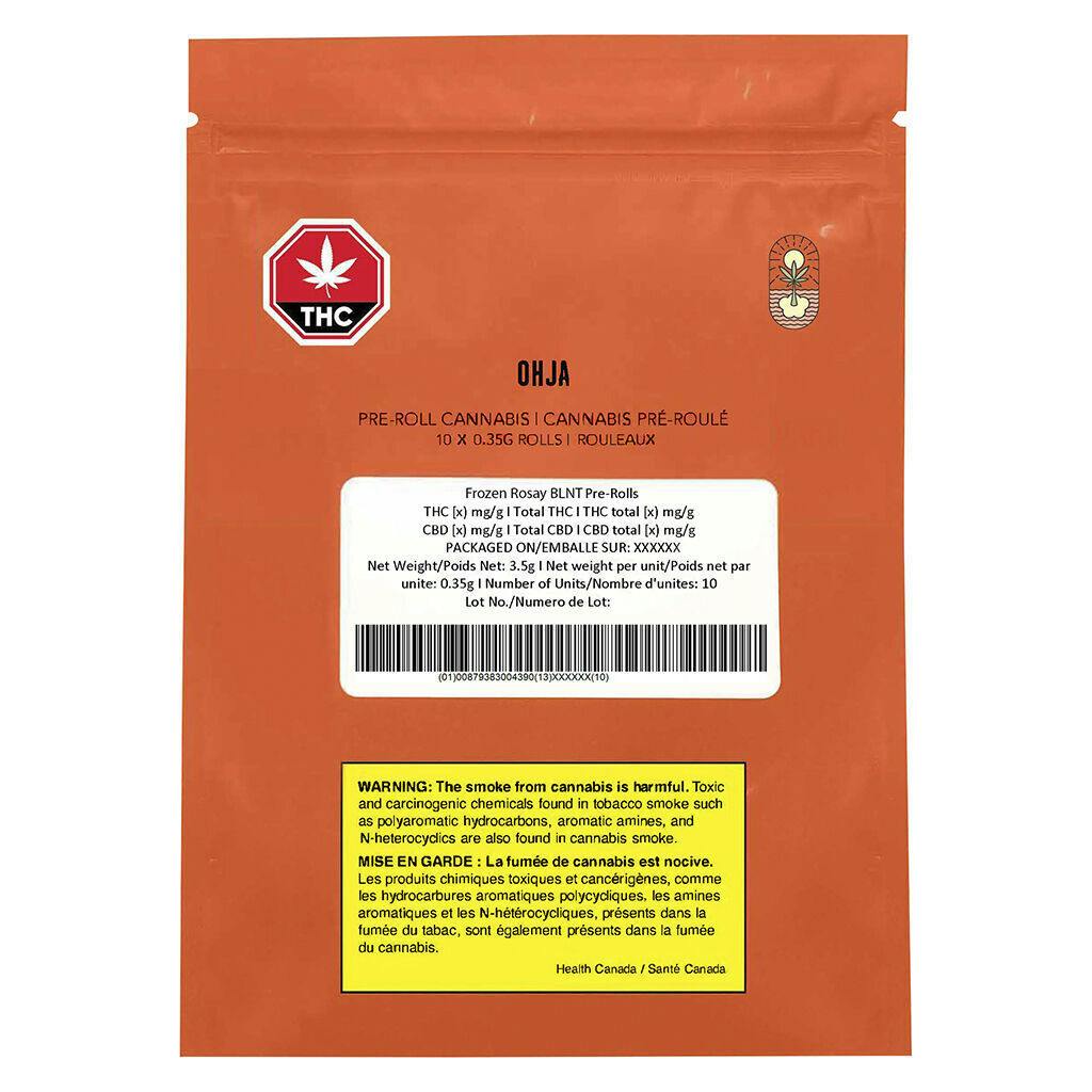 OHJA - Frozen Rosay BLNT Pre-Roll - Hybrid - 10x0.35g