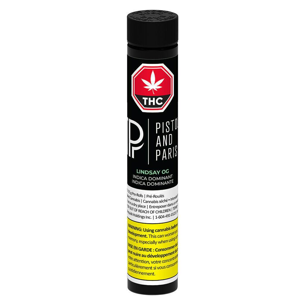 Pistol and Paris - Lindsay OG Pre-Roll - Indica - 3x0.5g