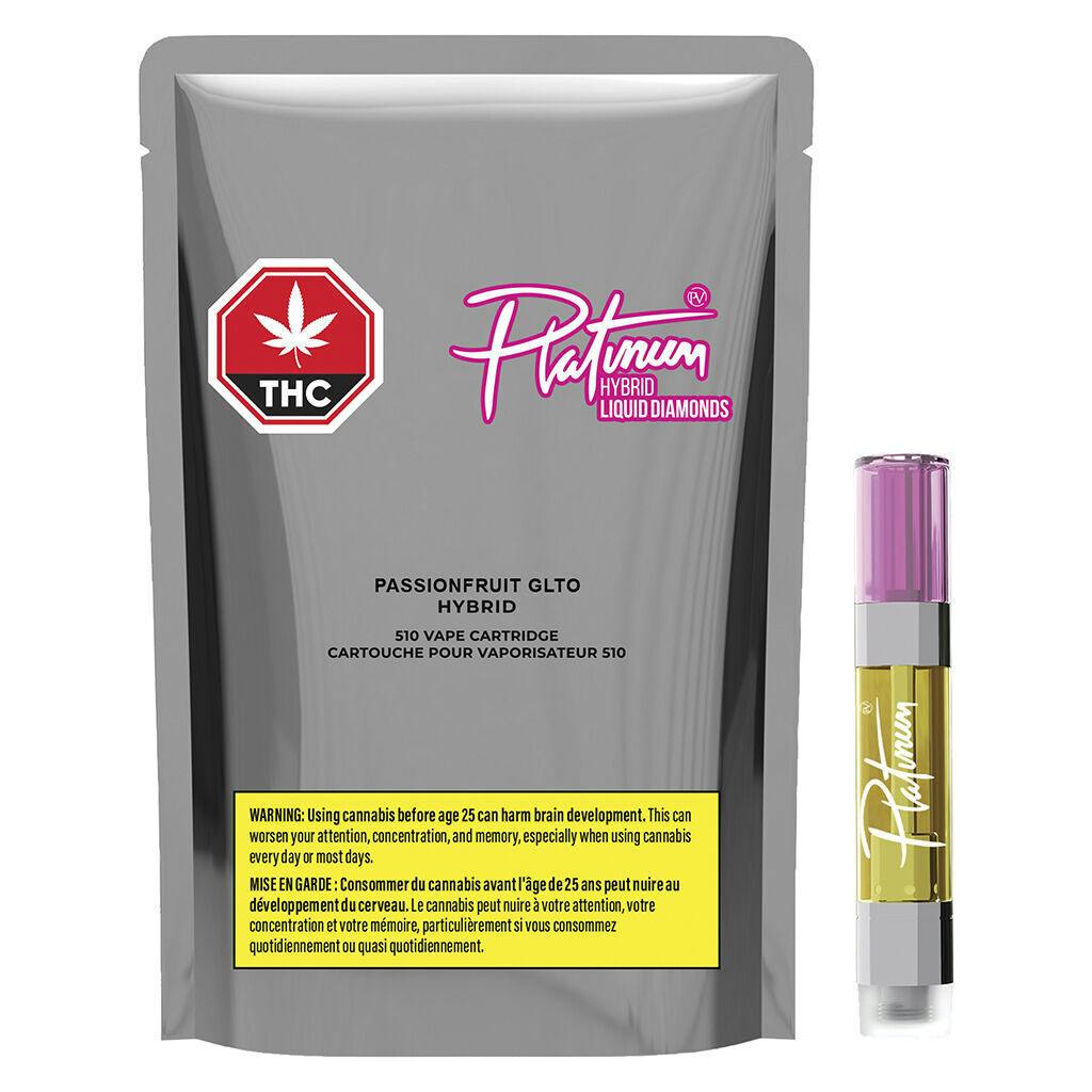 Platinum - Passionfruit GLTO Liquid Diamond 510 Thread Cartridge - Hybrid - 1g
