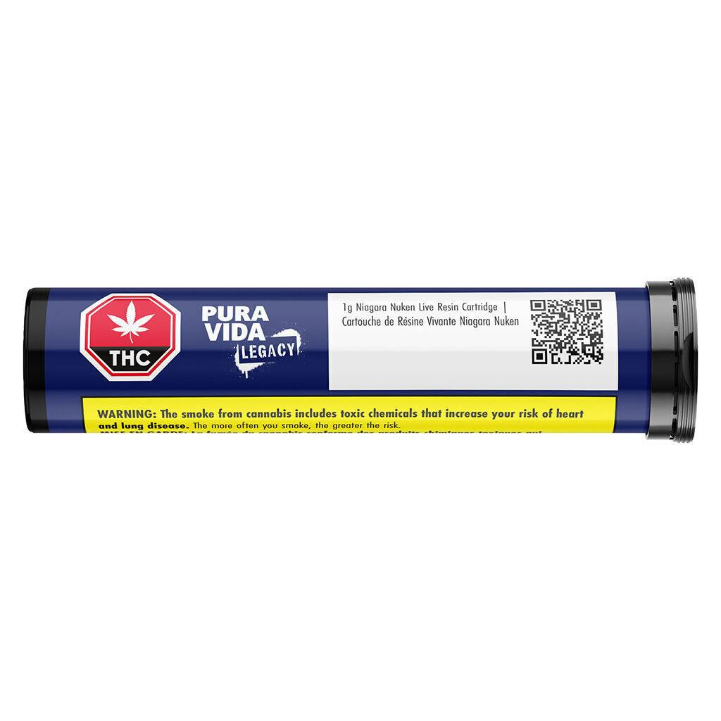 Pura Vida - Niagara Nuken Live Resin 510 Thread Cartridge - Indica - 1g