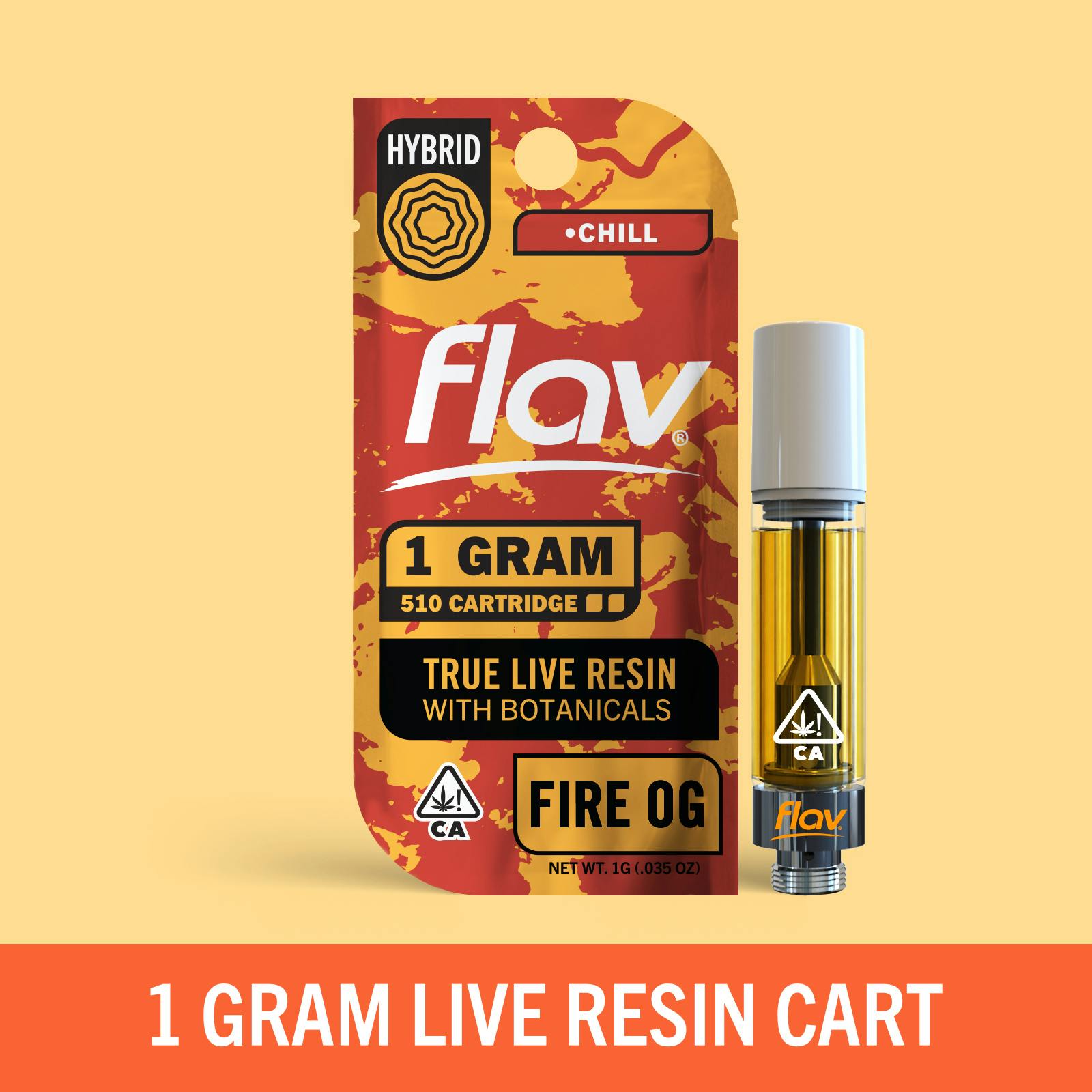 Flav - Fire OG (Hybrid) Live Resin Cartridge