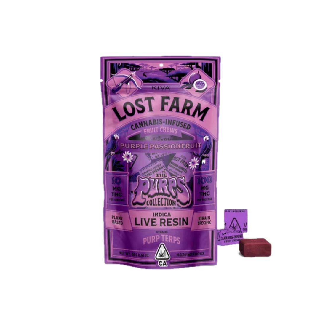 Purple Passionfruit 'Purp Terps' Live Resin Chews | 100mg | 10ct | 10mg/ea