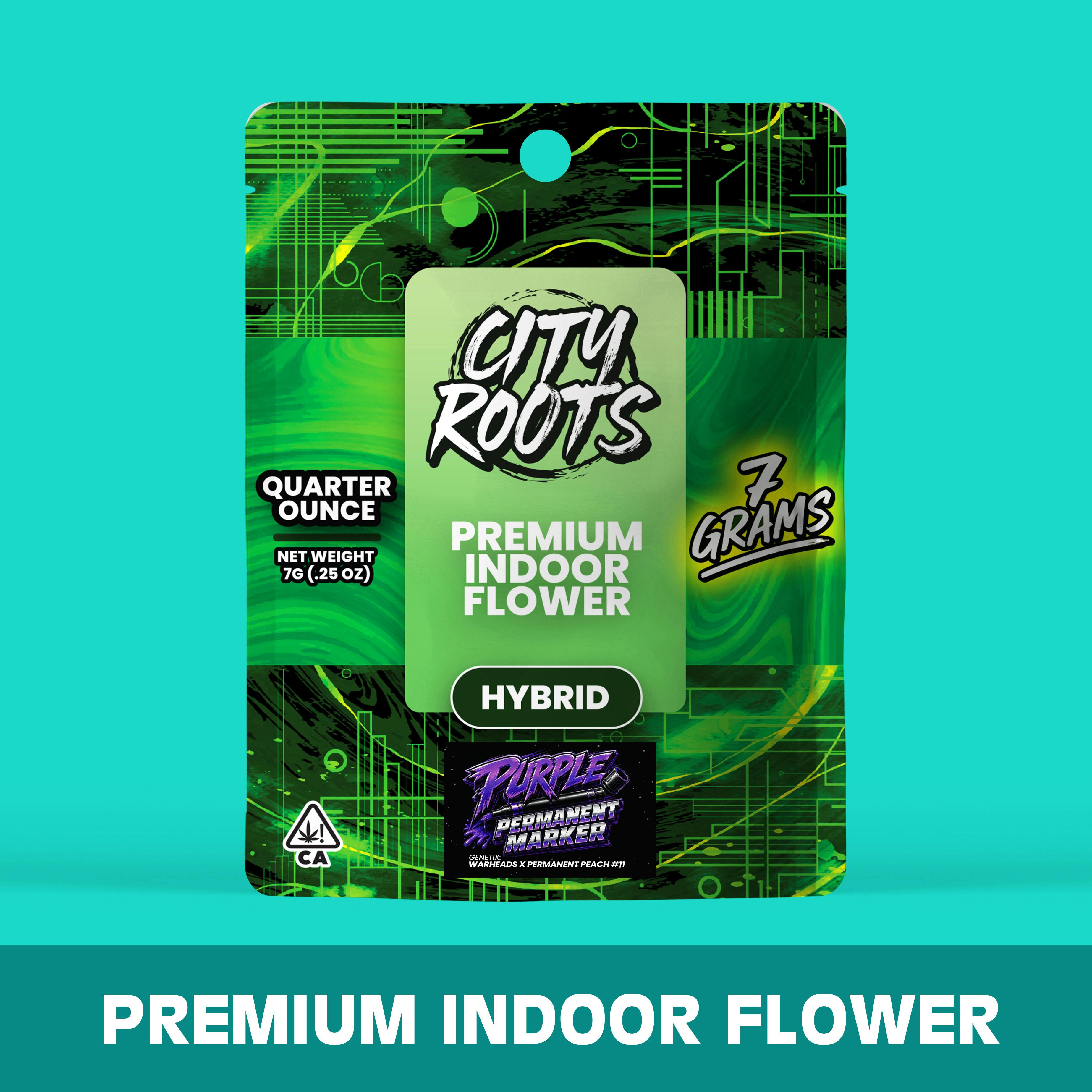 Purple Permanent Marker (Hybrid) Premium Flower 7g by City Roots