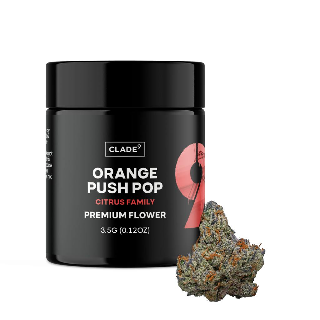Clade 9 Orange Push Pop 3.5g Flower
