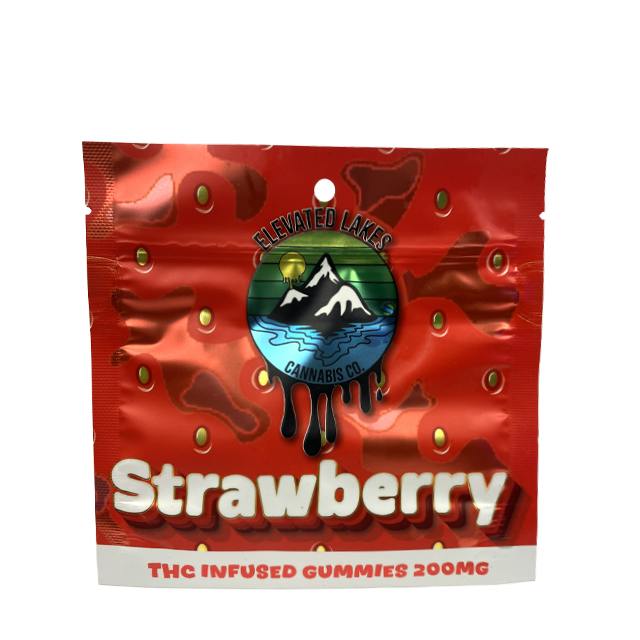ELEVATED LAKES CANNABIS CO. | STRAWBERRY GUMMIES | 200MG