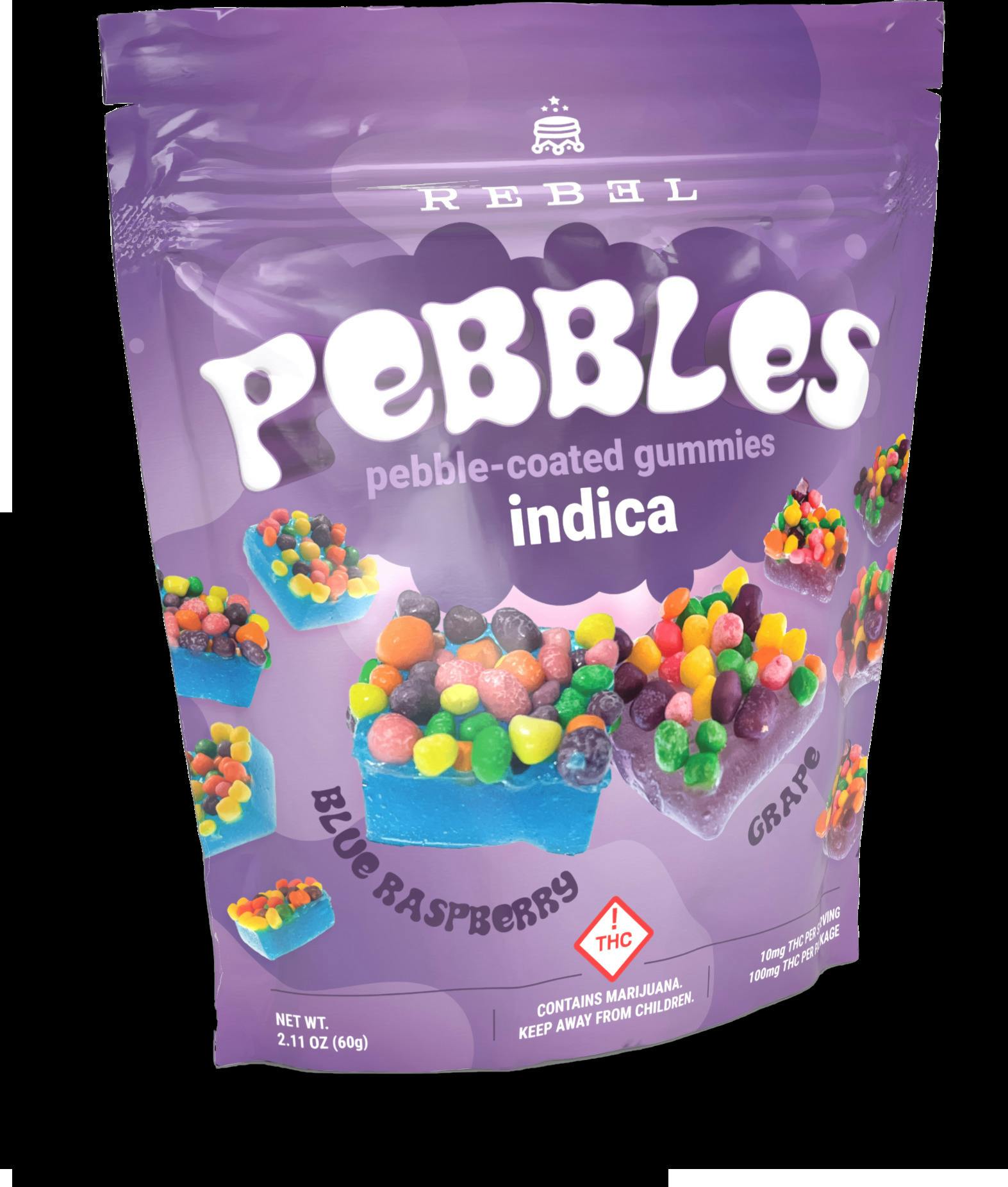 Rebel - Gummies - Pebble Coated Multi Flavored (I)