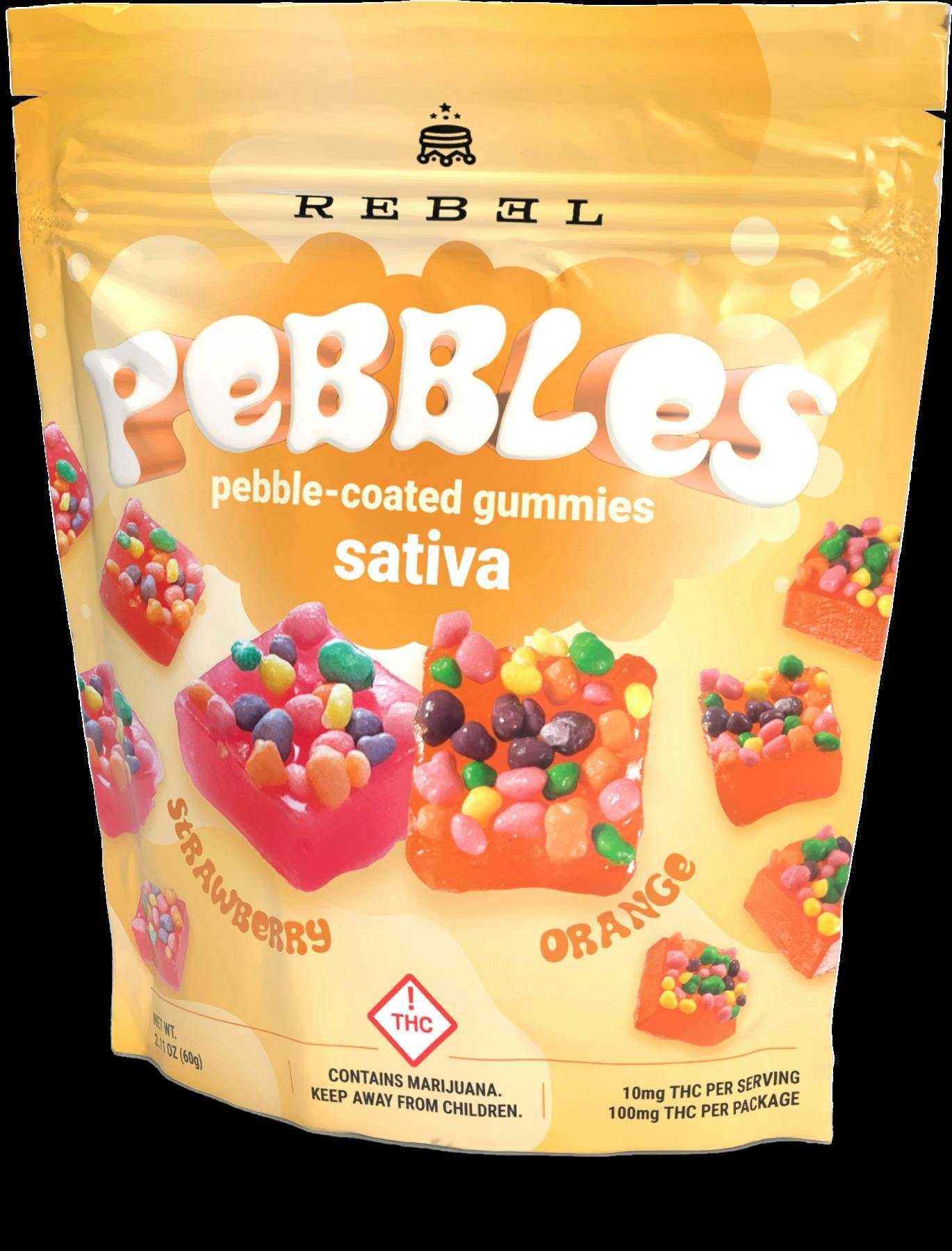Rebel - Gummies - Pebble Coated Multi Flavored (S)