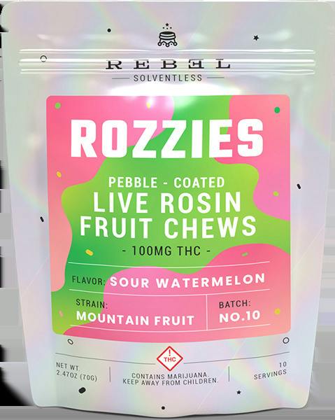 Rozzies - Rosin Gummies - Sour Apple (Strain Specific)