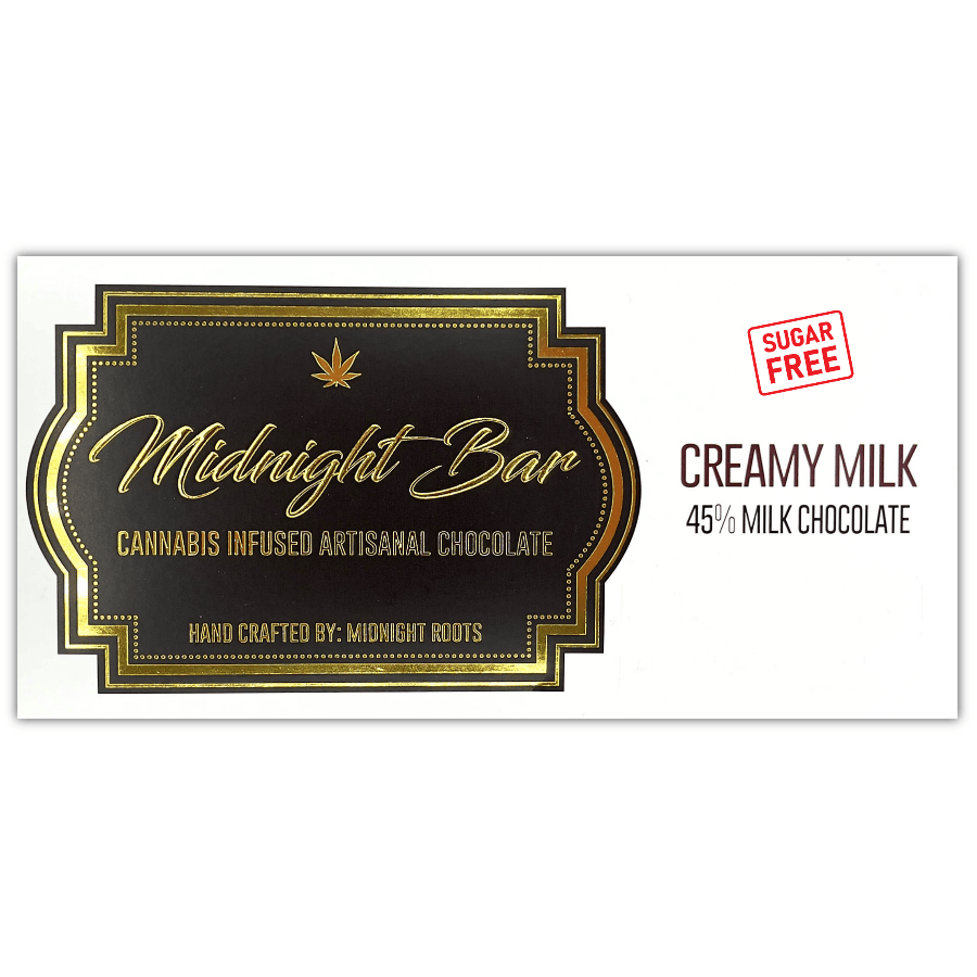 Midnight Bar Sugar Free Creamy Milk Chocolate 200mg - REC