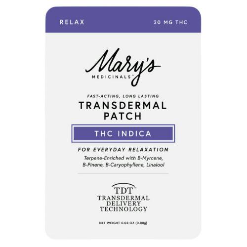Mary's Medicinals Indica Transdermal Patch 20mg THC