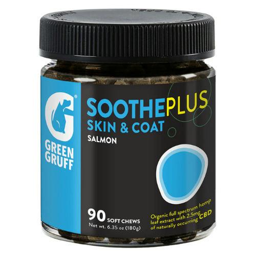 Green Gruff Plus Soothe Skin & Coat CBD Dog Treats - 90 Chews