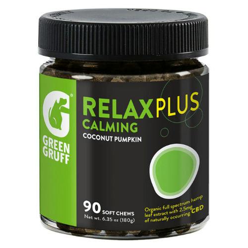 Green Gruff Plus Relax Calming CBD Dog Treats - 90 Chews