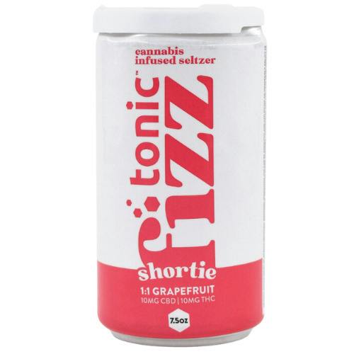 Tonic Fizz Grapefruit Infused Seltzer 10mg CBD : 10mg THC