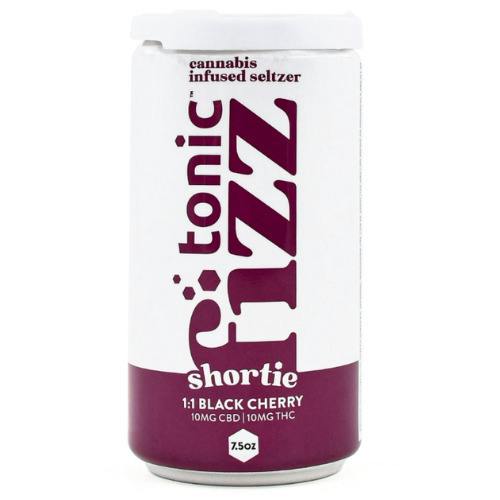 Tonic Fizz Black Cherry Infused Seltzer 10mg CBD : 10mg THC