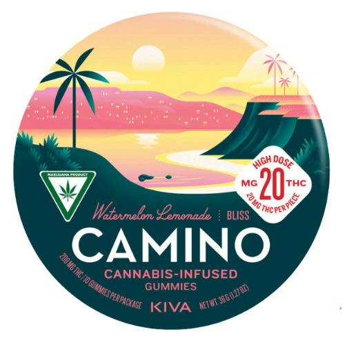 Kiva Confections Camino Watermelon Lemonade Bliss Gummies 200mg THC