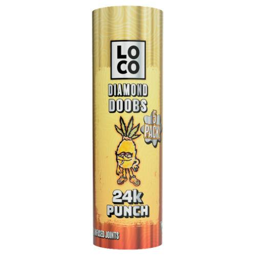 LOCO 24k Gold Punch Infused Pre-Rolls 5 Pack