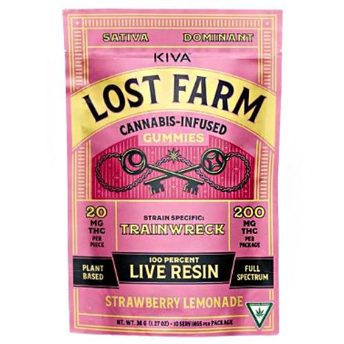 Lost Farm Strawberry Lemonade Live Resin Gummies 200mg THC