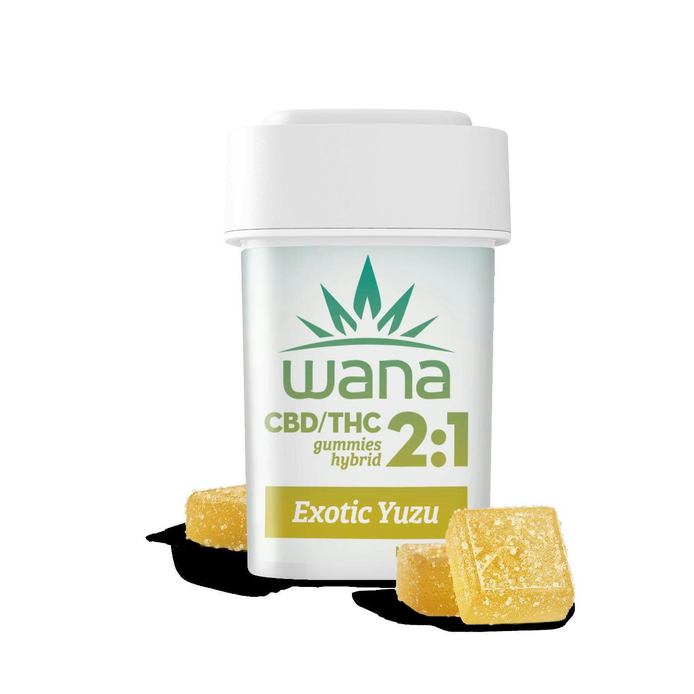 Wana Yuzu Hybrid Gummies 200mg CBD : 100mg THC