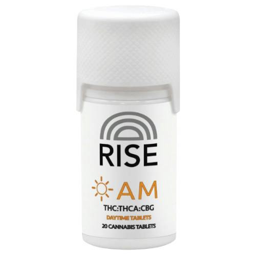 Rise AM Tablets 200mg THC: 200mg THCA: 200mg CBG