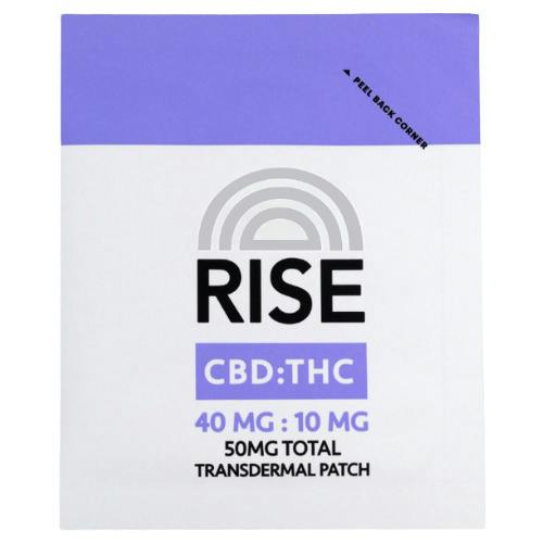 Rise Transdermal Patch 10mg THC : 40mg CBD