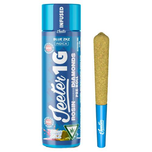 Jeeter Blue ZKZ Indica Infused Pre-Roll 1g
