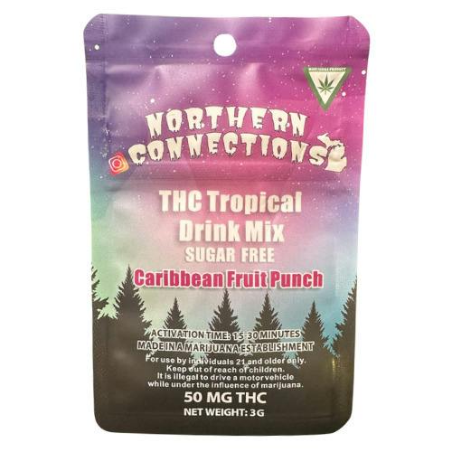 Northern Connections Caribbean Fruit Punch Sugar Free Dissolvable Drink Mix 50mg THC