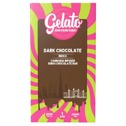 Gelato Dark Chocolate Dubai Bar 200mg THC