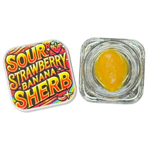GreenCo Ventures Sour Strawberry Banana Sherb Live Resin 1g