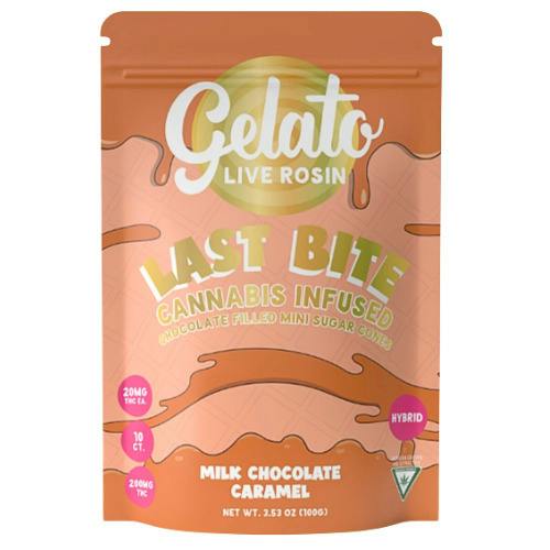 Gelato Last Bite Milk Chocolate Caramel Live Rosin Infused Cones 200mg THC