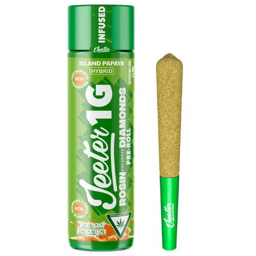 Jeeter Island Papaya Hybrid Infused Pre-Roll 1g