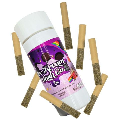 Ice Kream Hash Co Candy Collision Rosin Infused Pre-Roll 7 Pack 3.5g